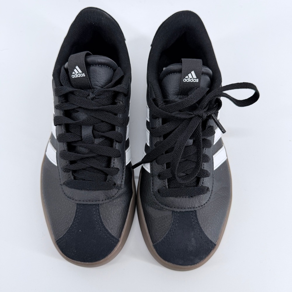 Adidas‎ VL Court 3.0 Women's Sneakers Black White Gum Sole ID6282 Size 6